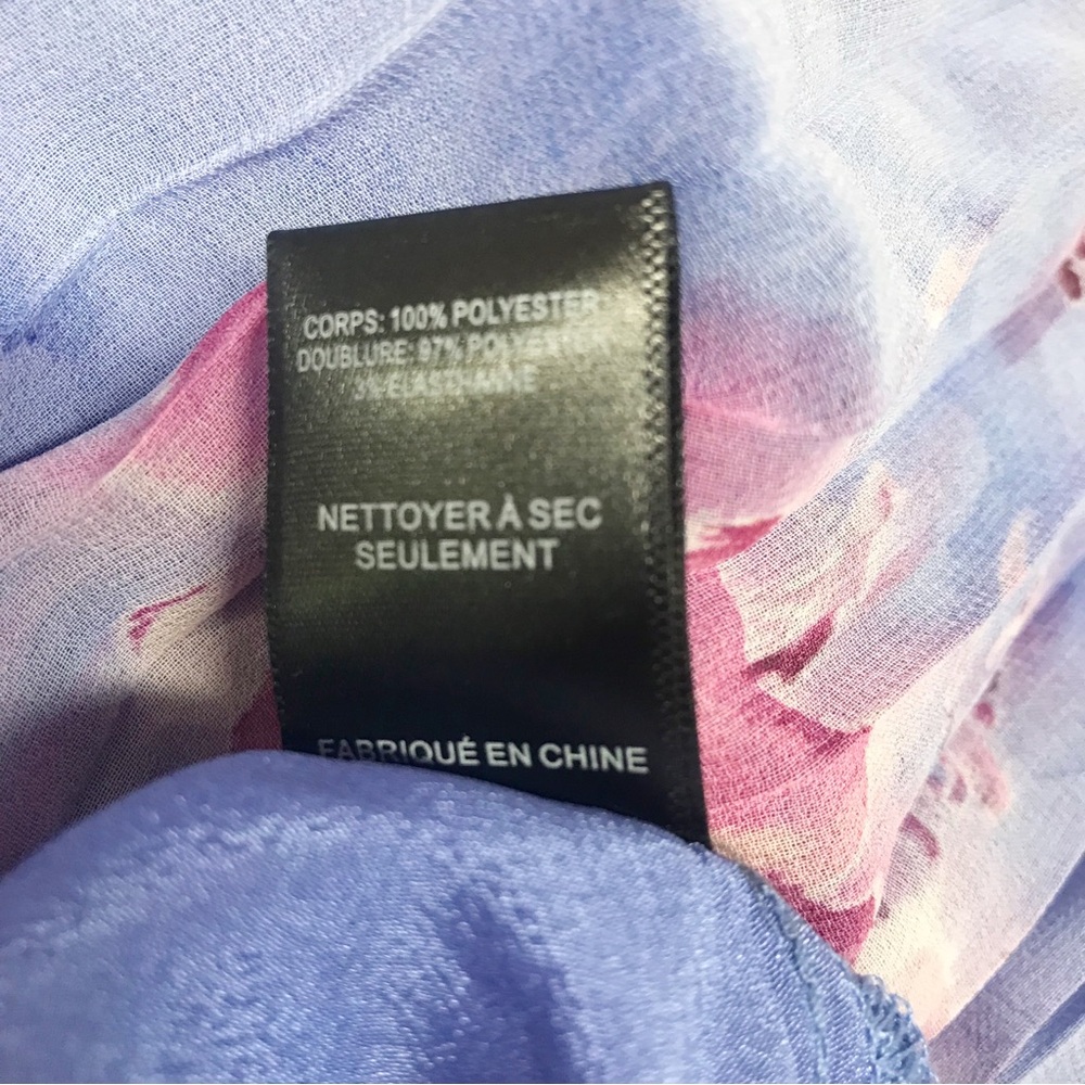 New ASTR Daytona Purple Floral Print Pleated Tiered Halter Maxi Dress Size XL - Picture 8 of 8